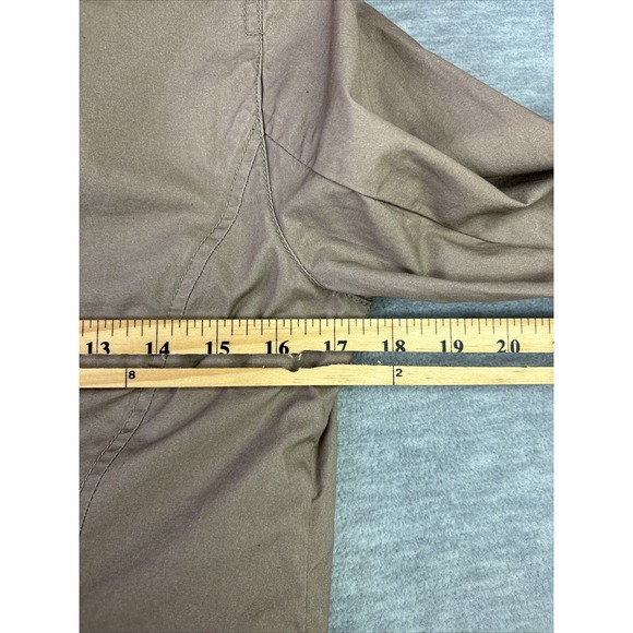 Sigrid Olsen Coat Jacket Safari Sz 4 Brown Cotton 3/4 Sleeve Vtg Y2K Academia - Picture 12 of 16